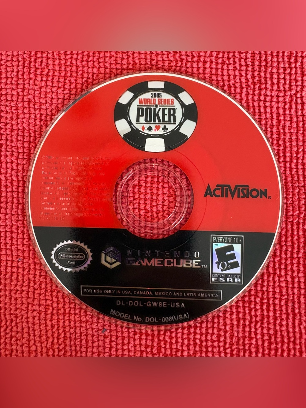 World Series of Poker (Nintendo GameCube, 2005) Disc Only - Tested & Works